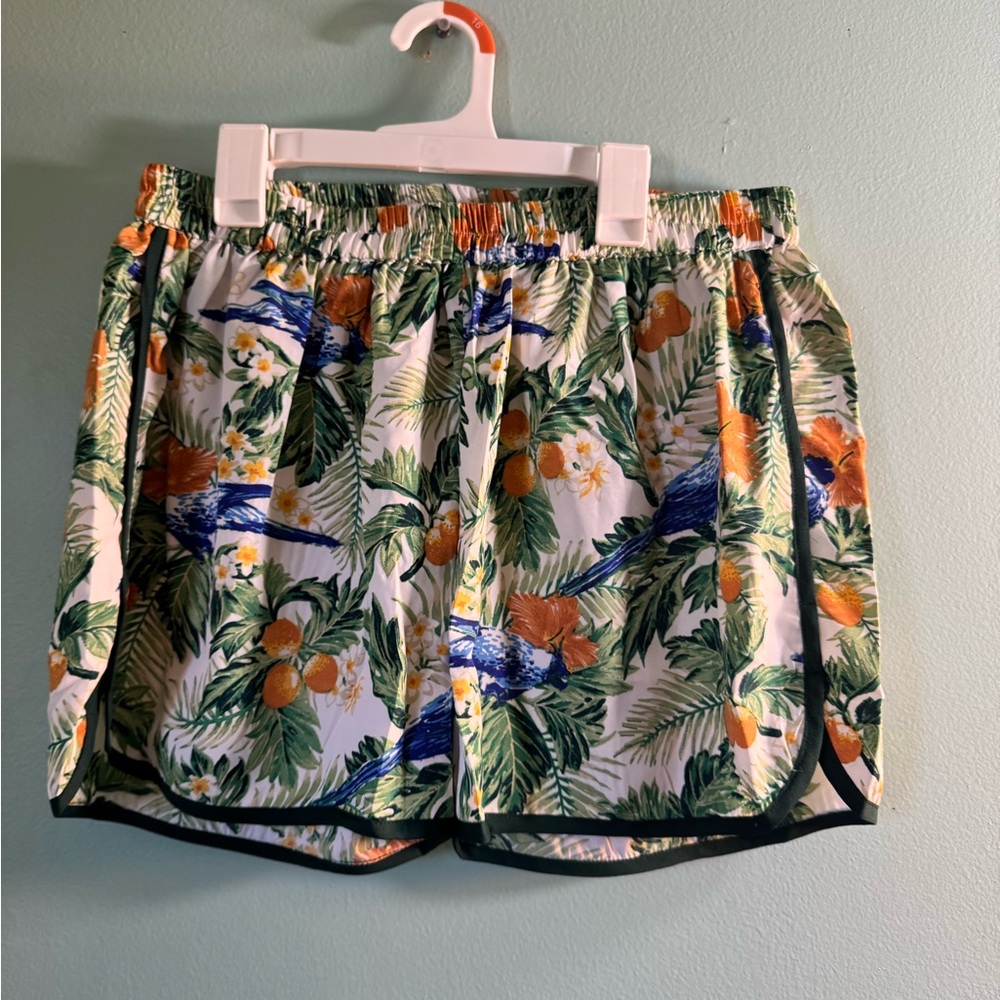 Vibrant Tropical Women's Athletic Shorts